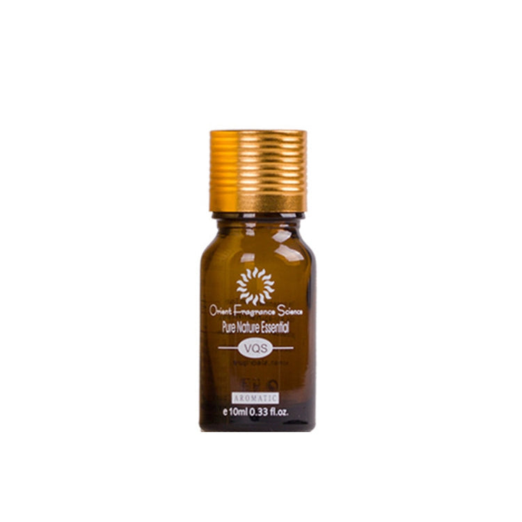 10ml bottle of pure natural essential oil for scars of acne treatment with golden cap