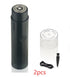 Black electric grooming device with clear protective cap, cleaning brush, and charging cable for organic and functional face mask care