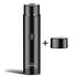 Black electric shaver with power button and extra shaving head organic and functional face mask