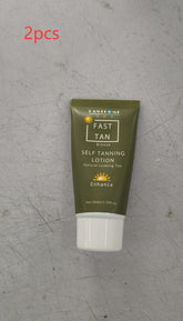Tube of Fast Tan Bronze self tanning lotion for natural looking tan organic and functional face mask