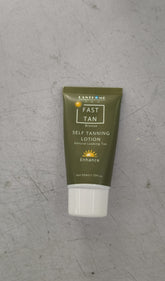 Tube of Fast Tan Self Tanning Lotion for a natural sun-kissed look with organic and functional face mask