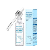 Hyaluronic acid serum moisturizer essence with dropper and packaging organic and functional face mask
