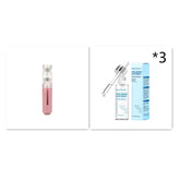 Organic and functional face mask device with hyaluronic acid serum dropper bottles set of three