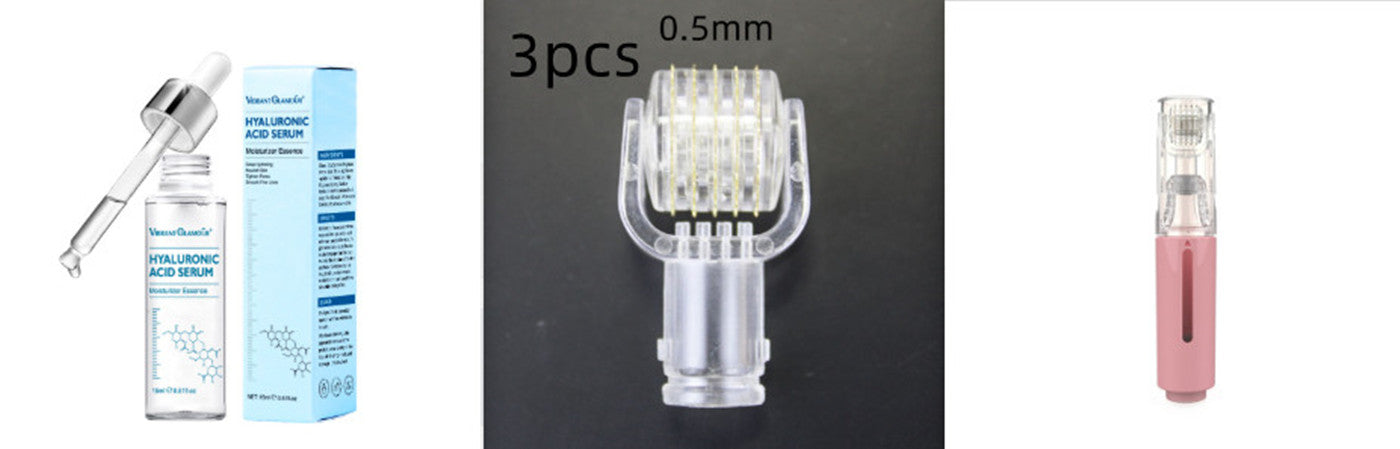 Organic and functional face mask ingredient hyaluronic acid serum with dropper for skin hydration